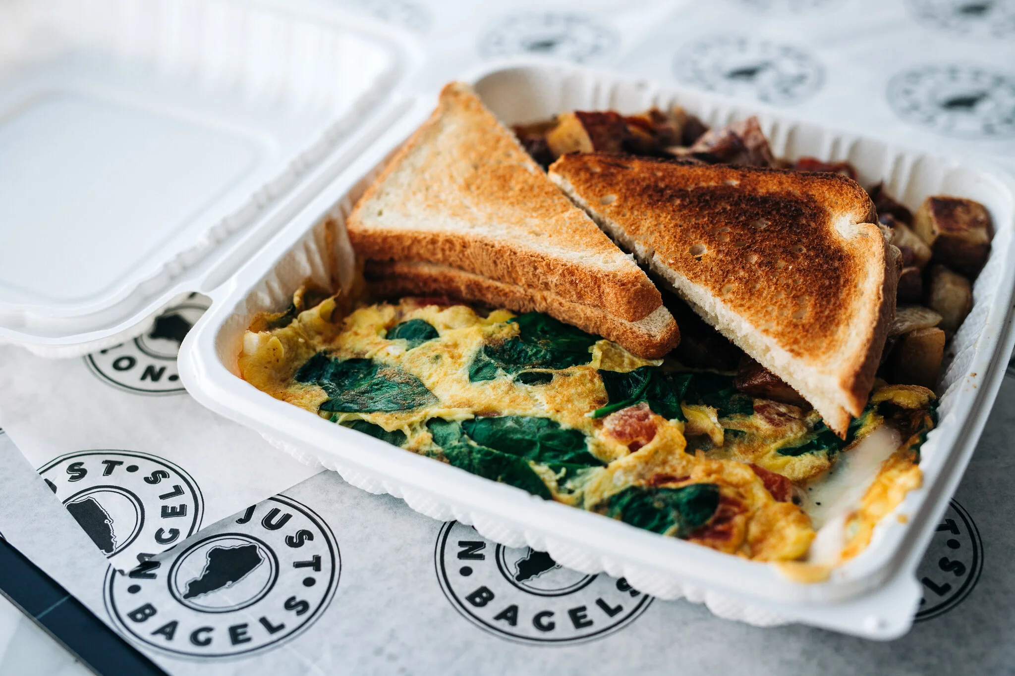 A fresh breakfast platter prepared by Not Just Bagels